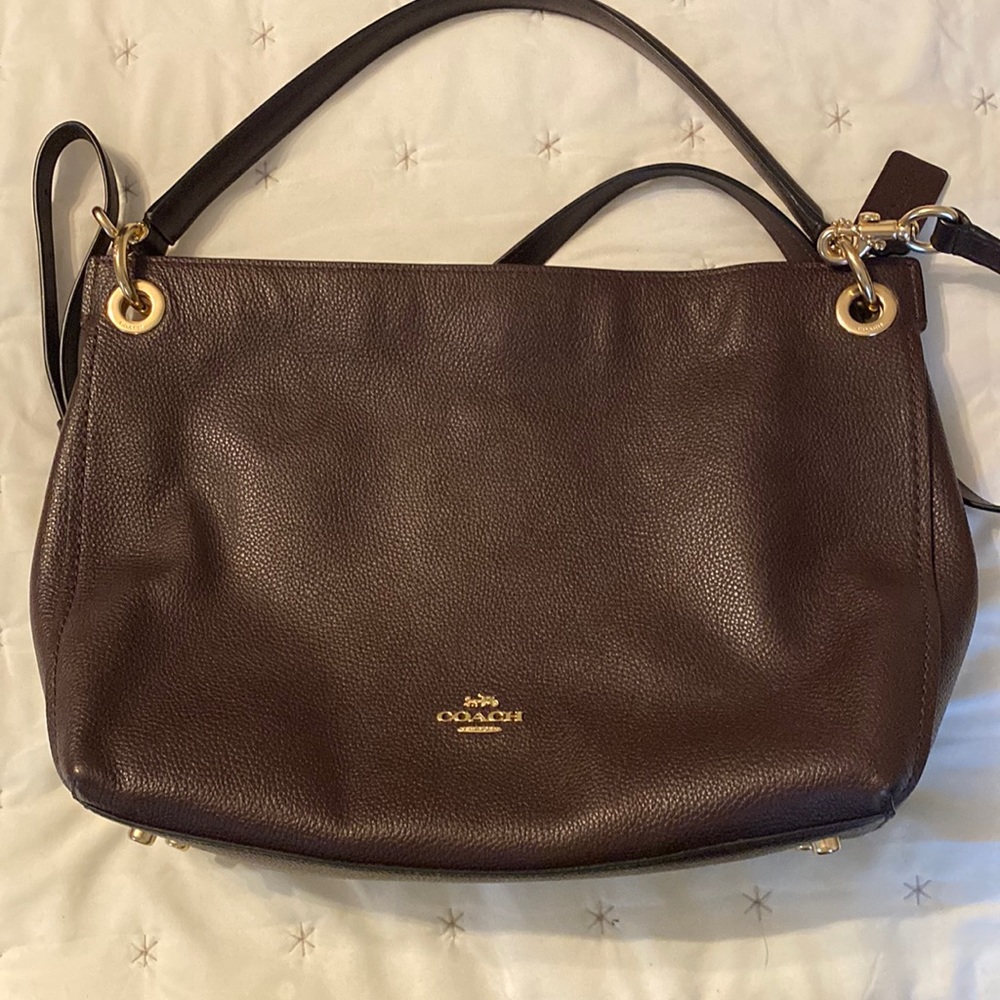 Coach burgundy bag.